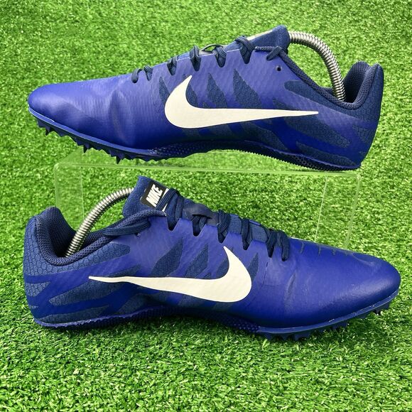 Nike Zoom Rival S 9 Men's 11 Cleats w/Spikes Navy White 907564 401 Racing Shoes - Picture 13 of 17